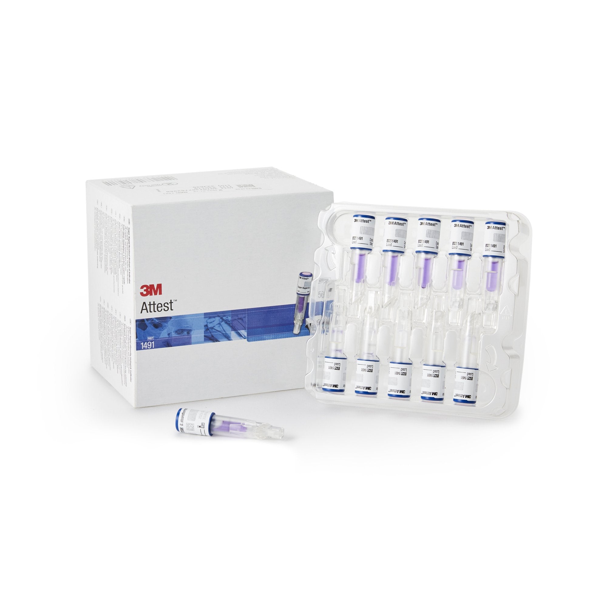 Solventum Corporation - Attest™ Rapid Readout Sterilization Biological Indicator Vial Steam 2-1/2 Inch [200/CS]