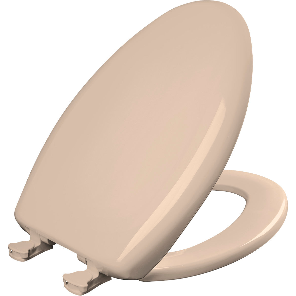Bemis Elongated Plastic Toilet Seat in Desert Bloom with STA-TITE® Seat Fastening System, Easy•Clean® and  Whisper•Close® Hinge
