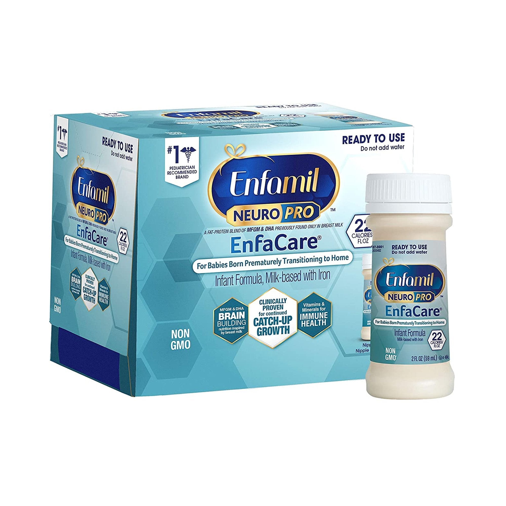 Mead Johnson - Infant Formula Enfamil® NeuroPro™ EnfaCare® Unflavored 2 oz. Bottle Liquid Milk-Based Premature [48/CS]