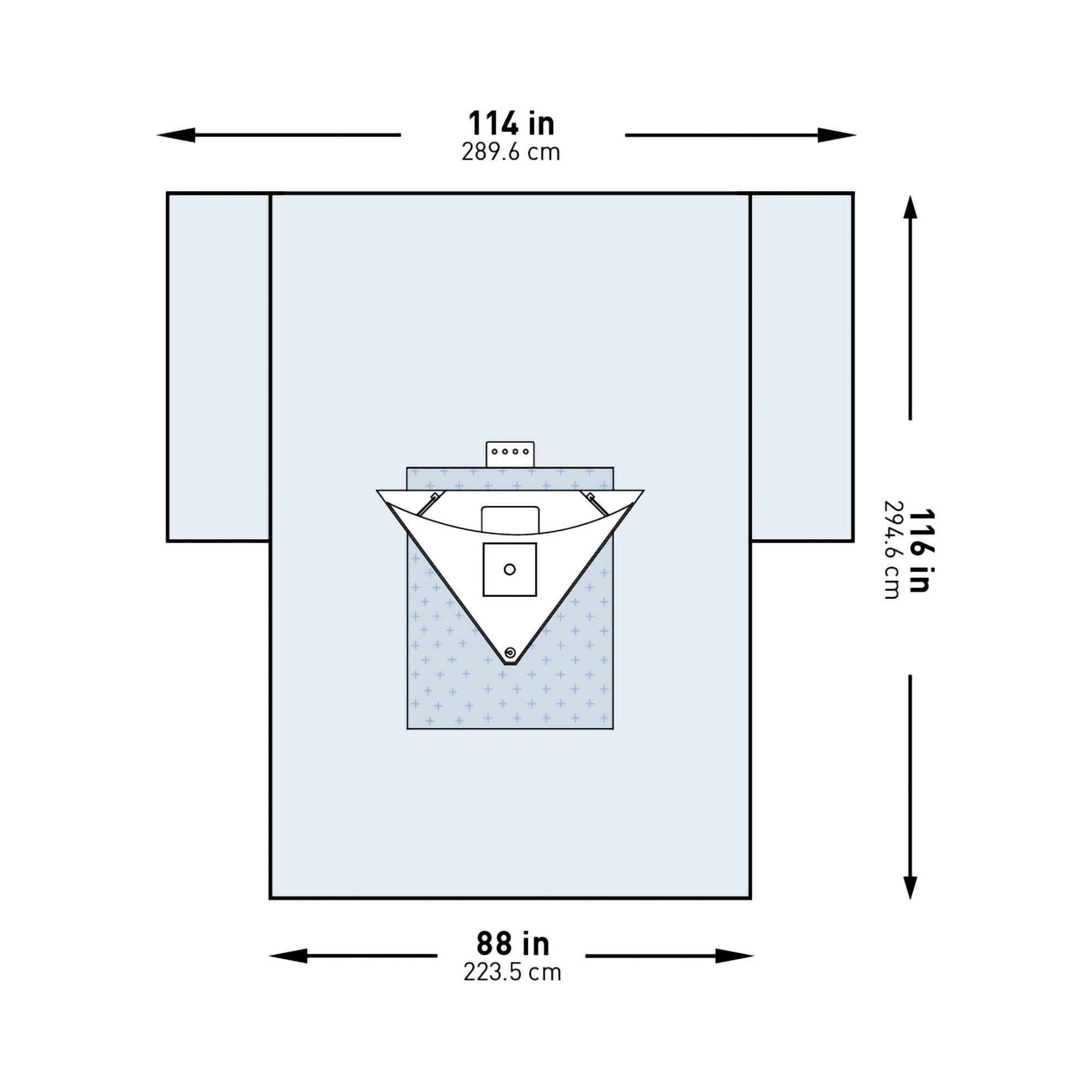 McKesson Brand - Orthopedic Drape McKesson Heavy-Duty Knee Arthroscopy Drape 114 W X 88 W X 116 L Inch Sterile [8/CS]