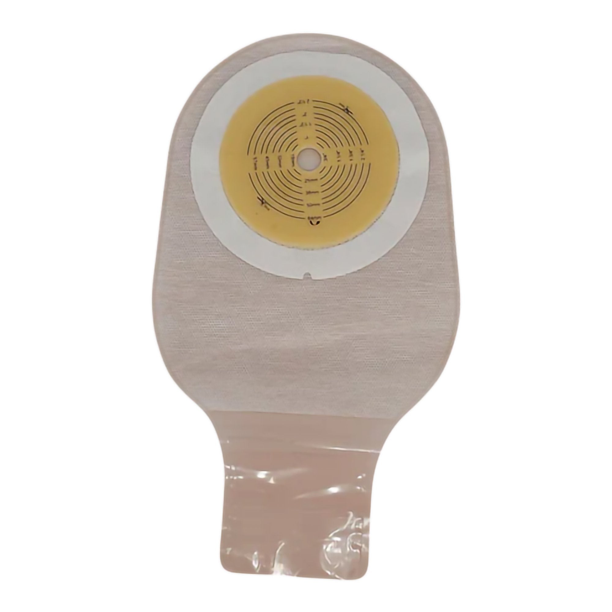 Safe N Simple - Ostomy Pouch Safe n Simple™ One-Piece System 12 Inch Length Flat, Trim to Fit 2-1/2 Inch Stoma Drainable [80/CS]