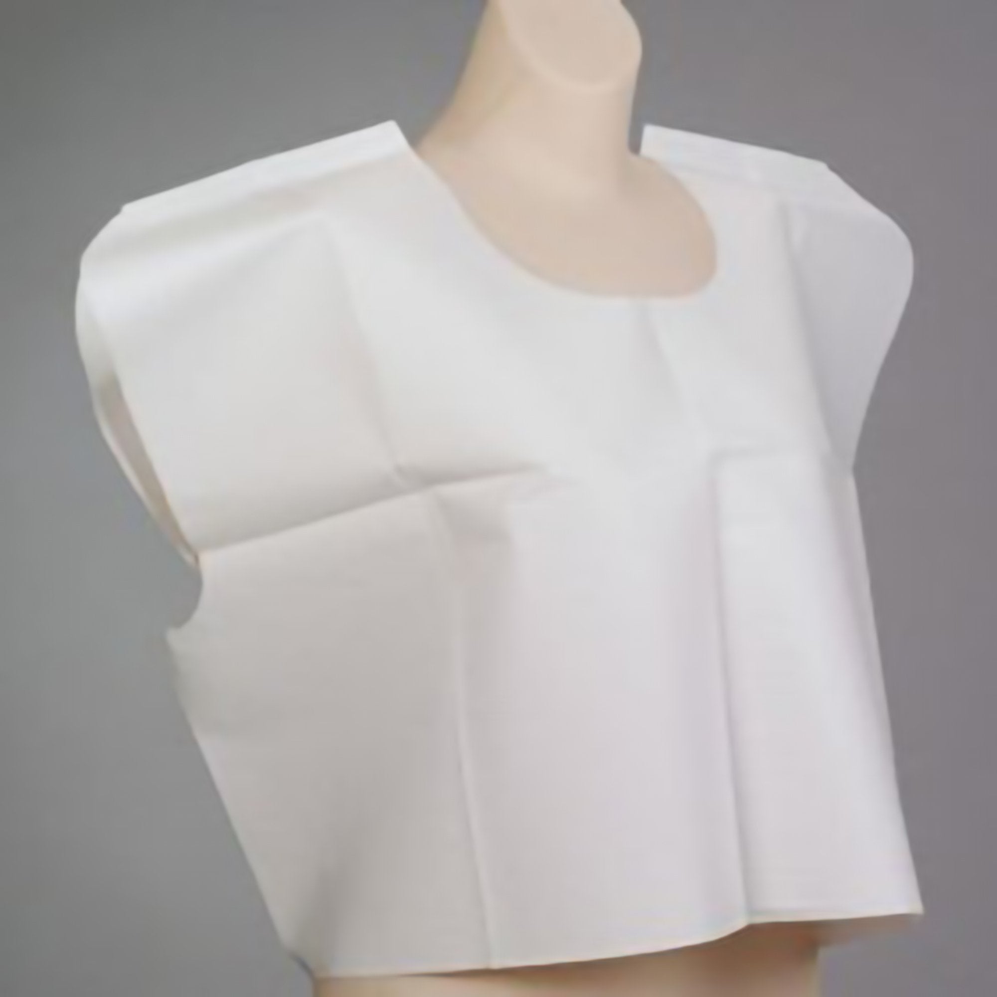 Tidi Products - Exam Cape Tidi® White One Size Fits Most Front / Back Opening Without Closure Unisex [100/CS] (908676_CS)