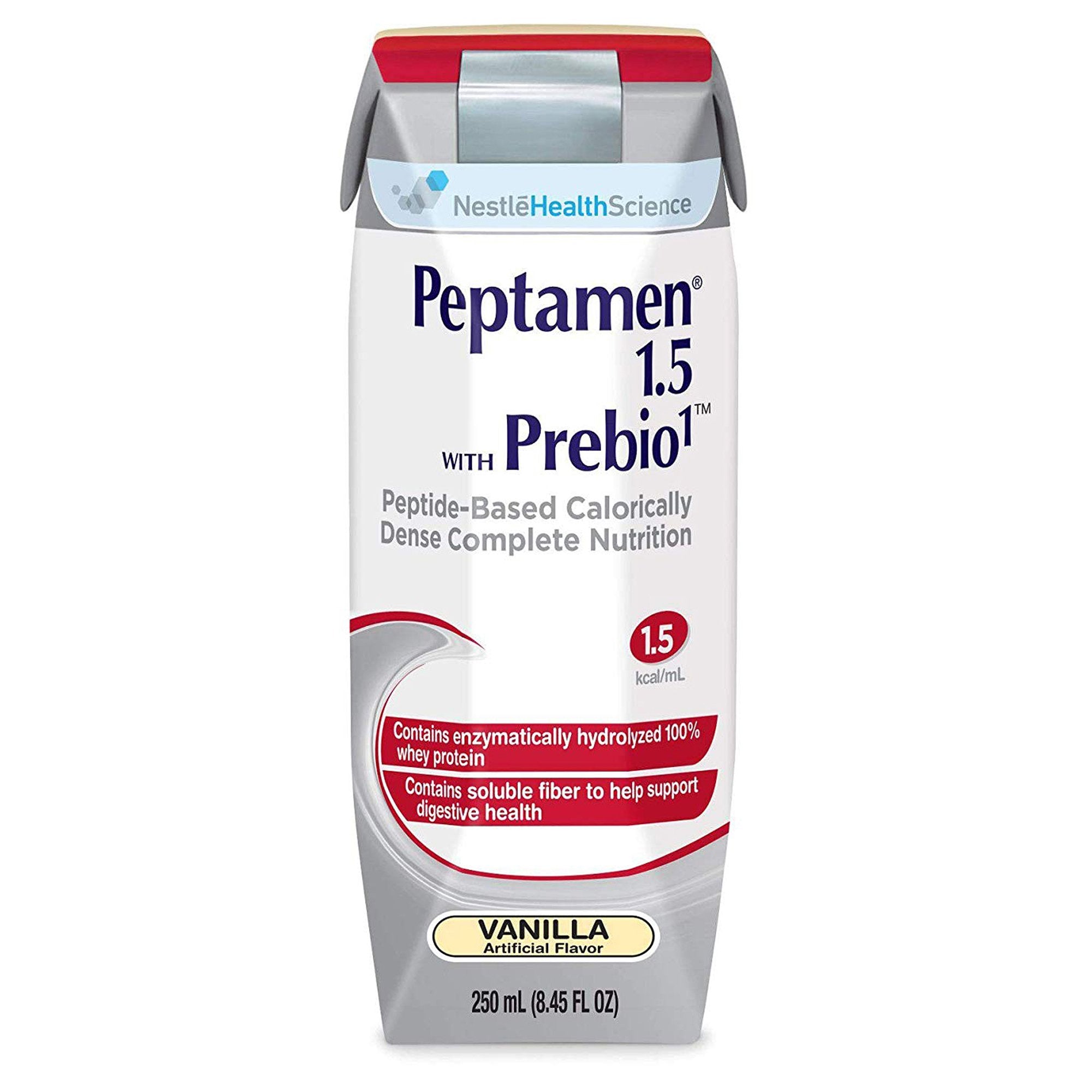 Nestle Healthcare Nutrition - Oral Supplement Peptamen® 1.5 with Prebio 1™ Vanilla Flavor Liquid 250 mL Carton [24/CS]