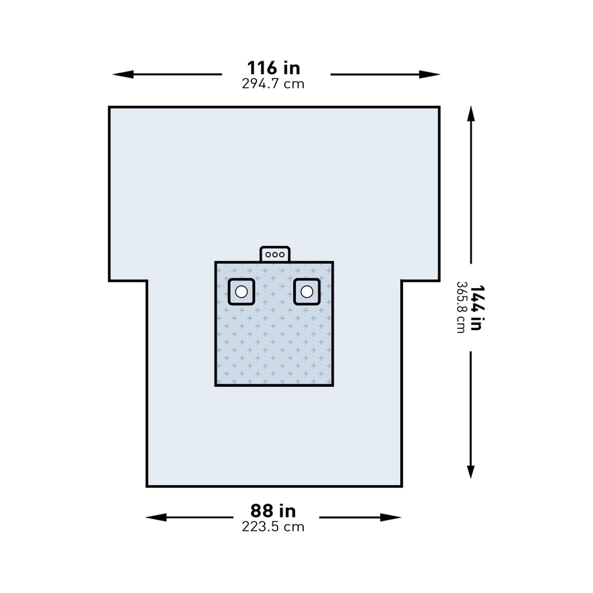 McKesson Brand - Orthopedic Drape McKesson Bilateral Limb Drape 116 W X 88 W X 144 L Inch Sterile [12/CS]