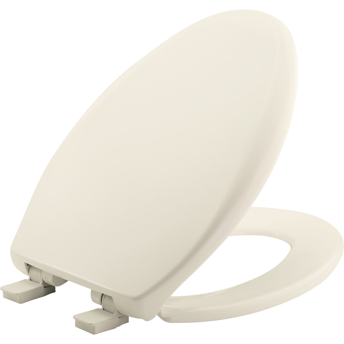 Bemis Affinity® Elongated Plastic Toilet Seat in Biscuit with STA-TITE® Seat Fastening System®, Easy•Clean®, Whisper•Close®, Precision Seat Fit® Adjustable Hinge and Super Grip Bumpers®