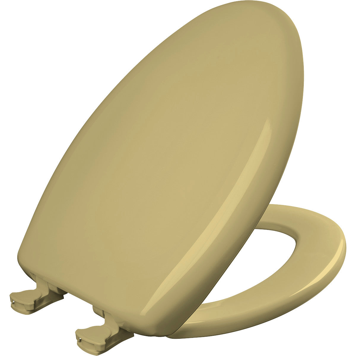 Bemis Elongated Plastic Toilet Seat in Harvest Gold with STA-TITE® Seat Fastening System, Easy•Clean® and  Whisper•Close® Hinge