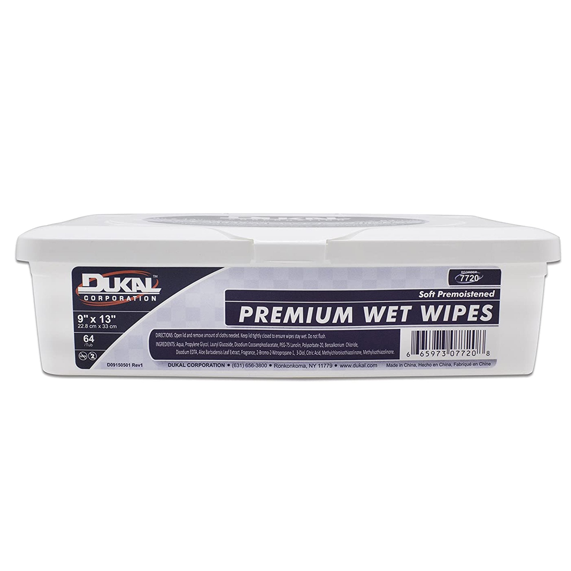 Dukal - Personal Cleansing Wipe Dukal™ Premium Tub Scented 64 Count [512/CS]