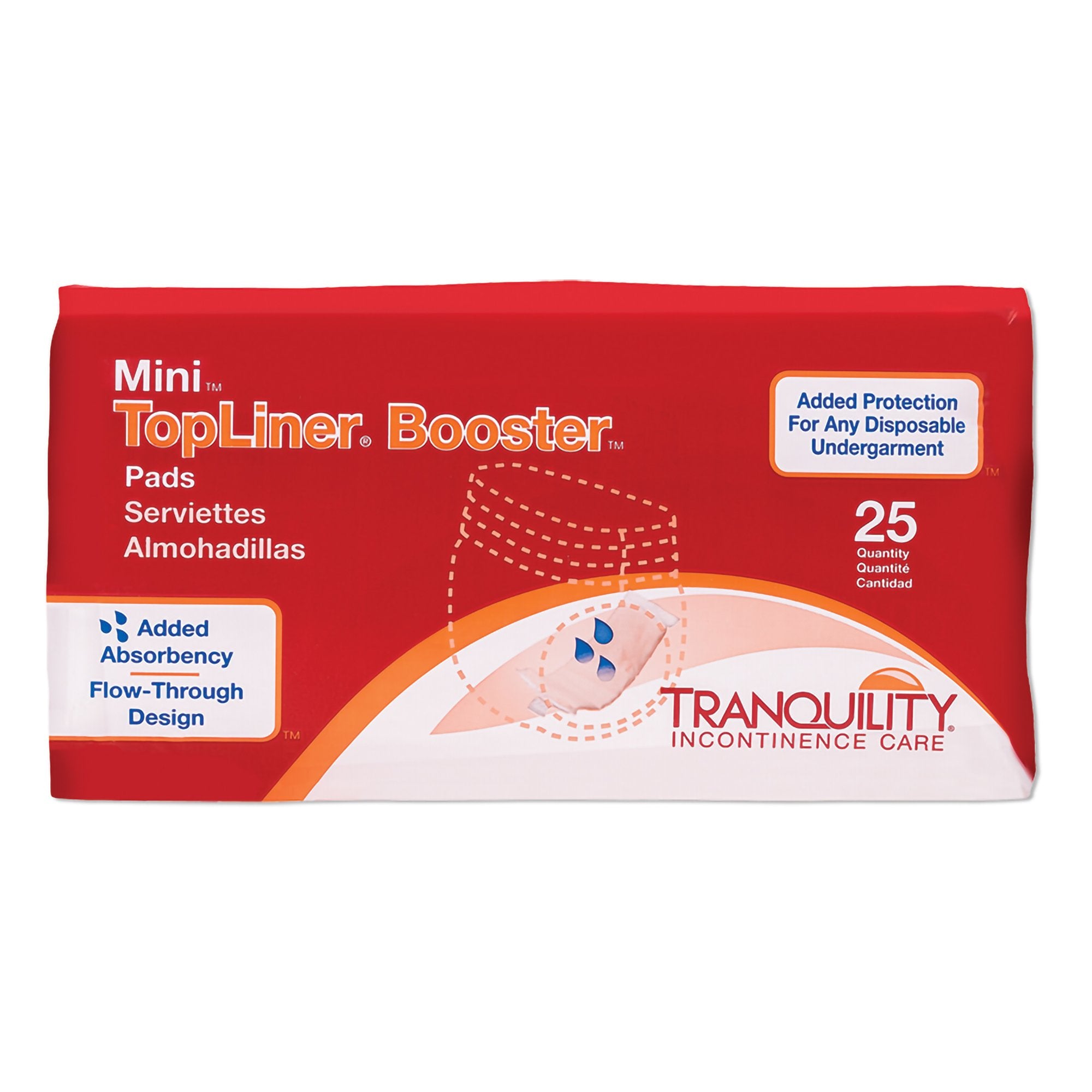 Principle Business Enterprises - Booster Pad Tranquility® TopLiner™ 2-3/4 X 10-1/2 Inch Heavy Absorbency Super Absorbent Core Mini [8/CS]