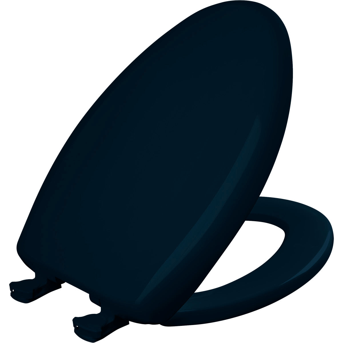Bemis Elongated Plastic Toilet Seat in Navy with STA-TITE® Seat Fastening System, Easy•Clean® and  Whisper•Close® Hinge